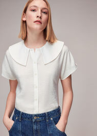 Greta Collar Top