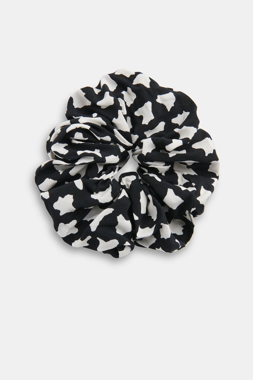 Black Abstract Triangle Scrunchie