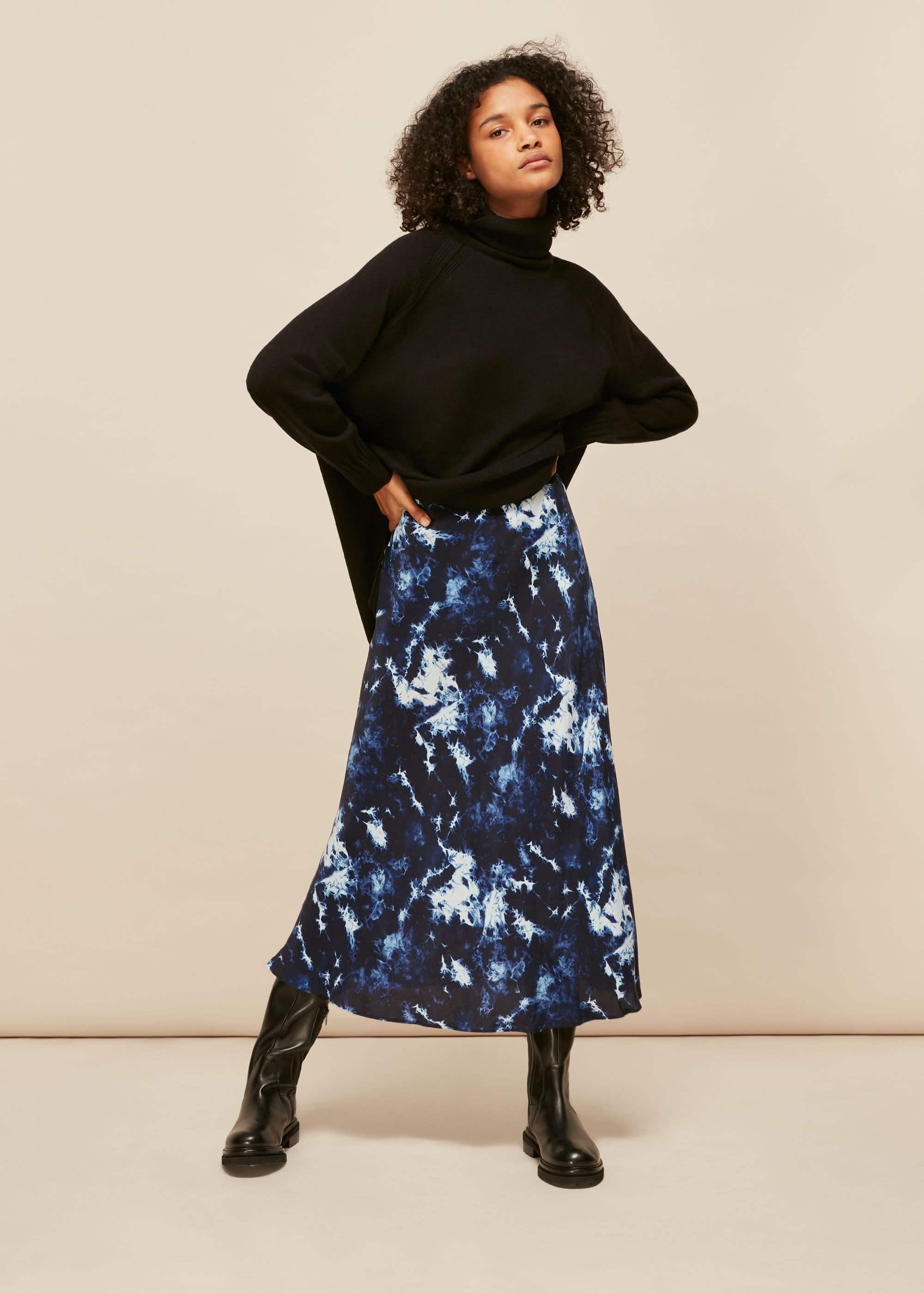 Tie dye cotton skirts on sale
