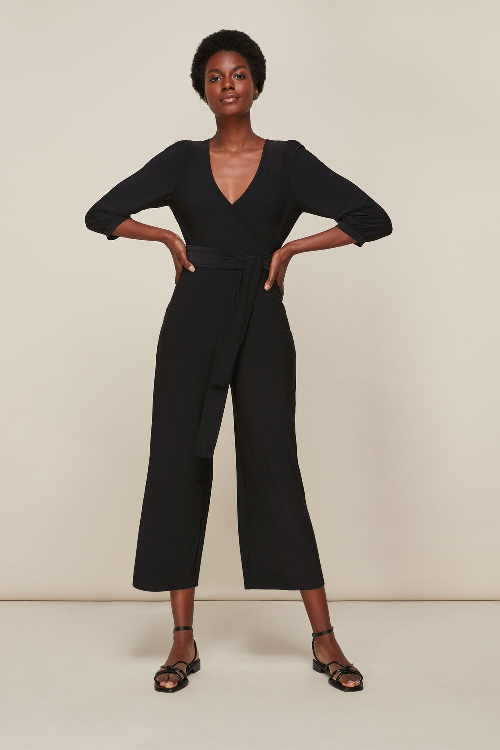 Wrap Jersey Jumpsuit
