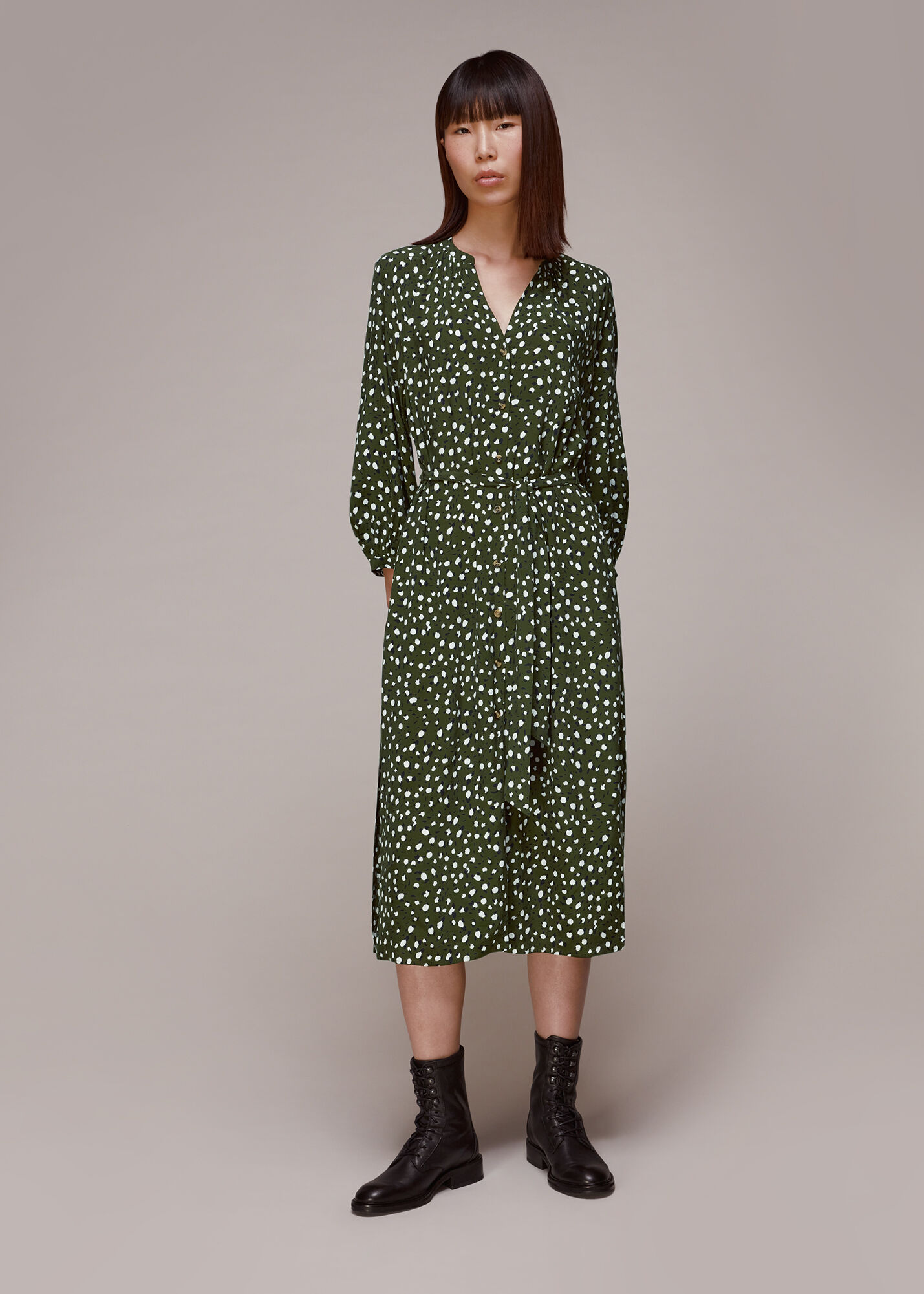 Whistles lola outlet cheetah print dress