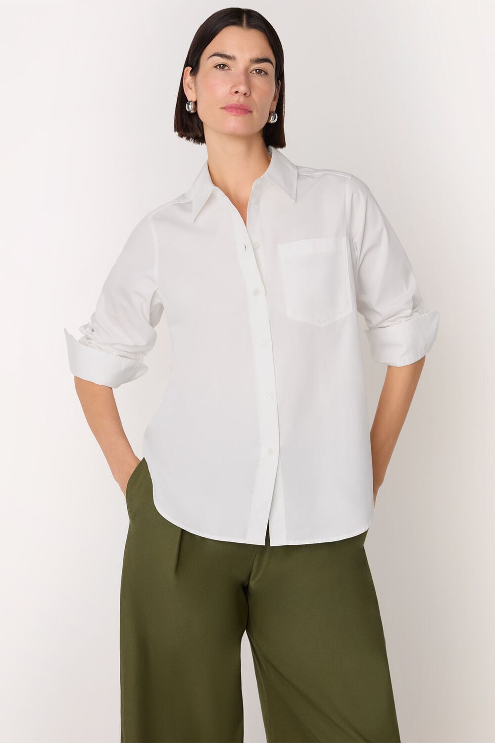 White Relaxed Fit Shirt