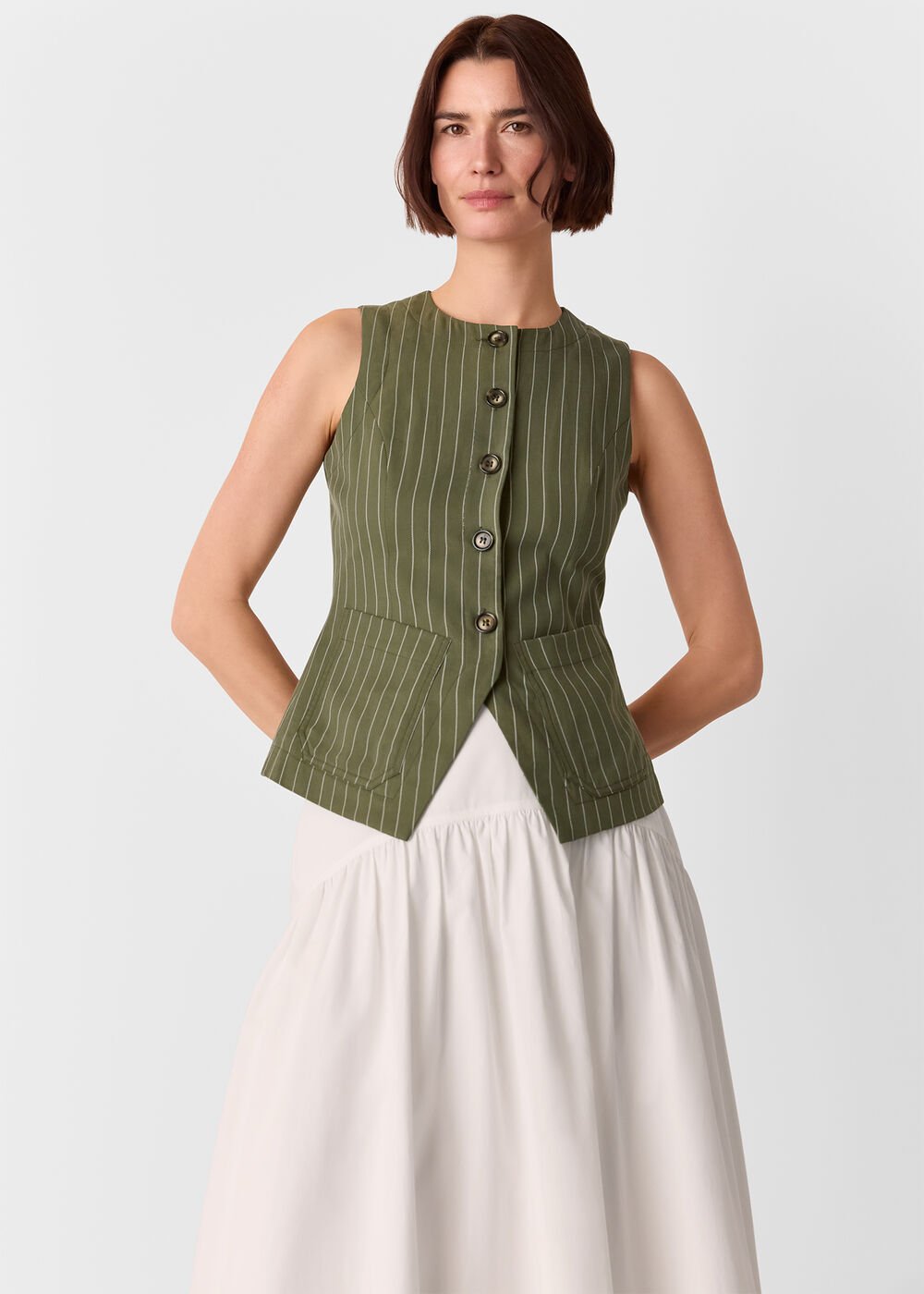 Lottie Pinstripe Waistcoat