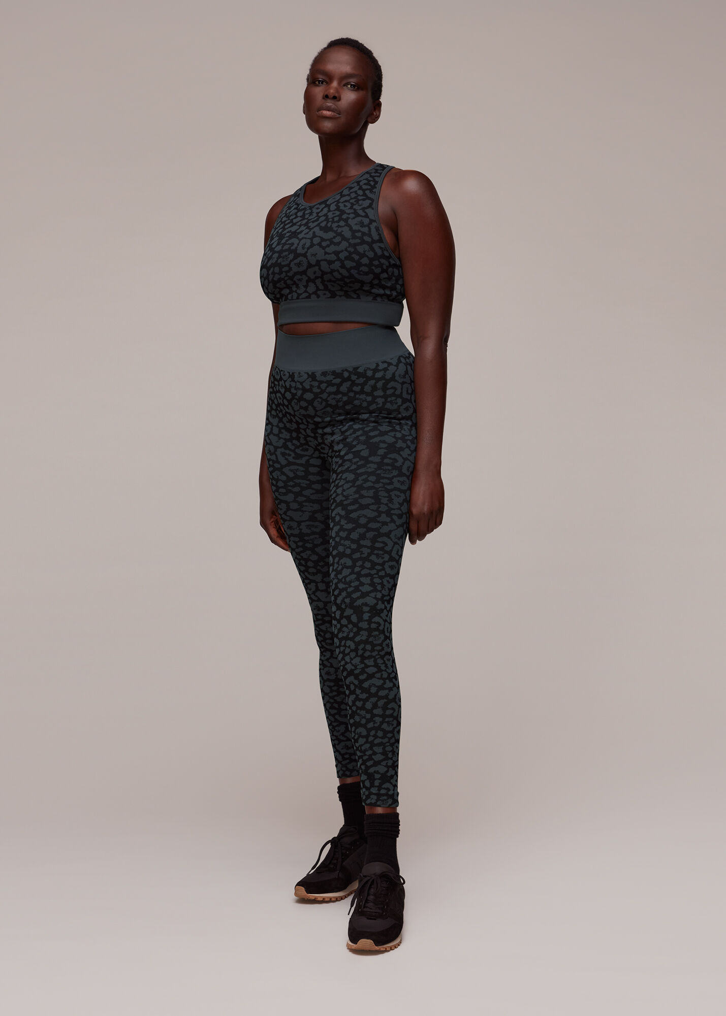 Matching sports top bra and tights