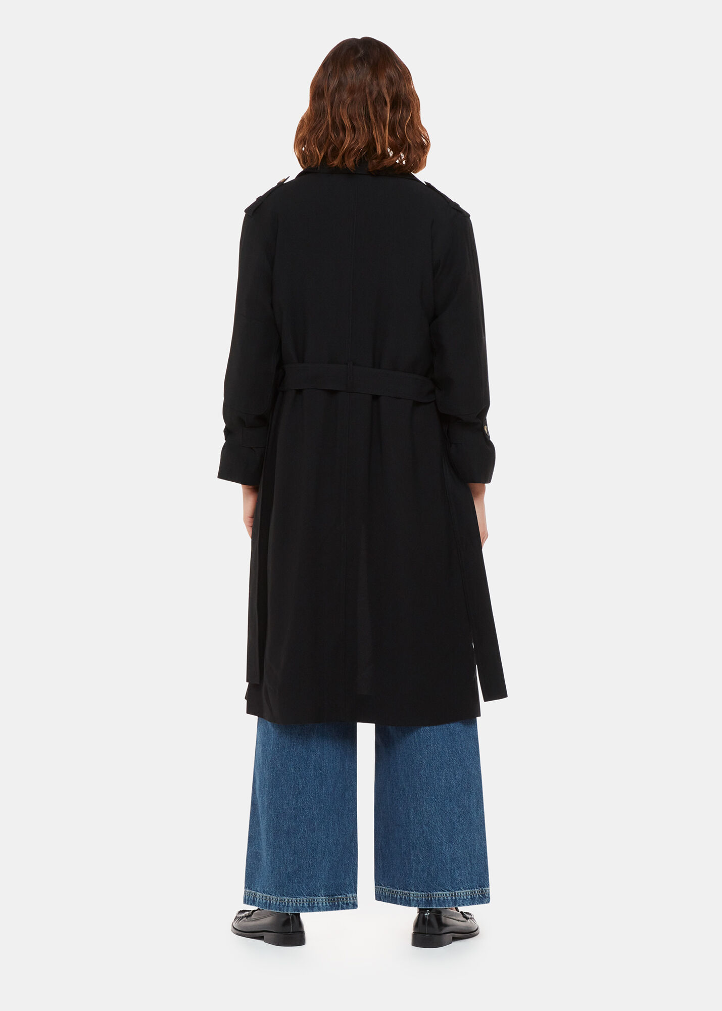 Black Riley Trench Coat WHISTLES