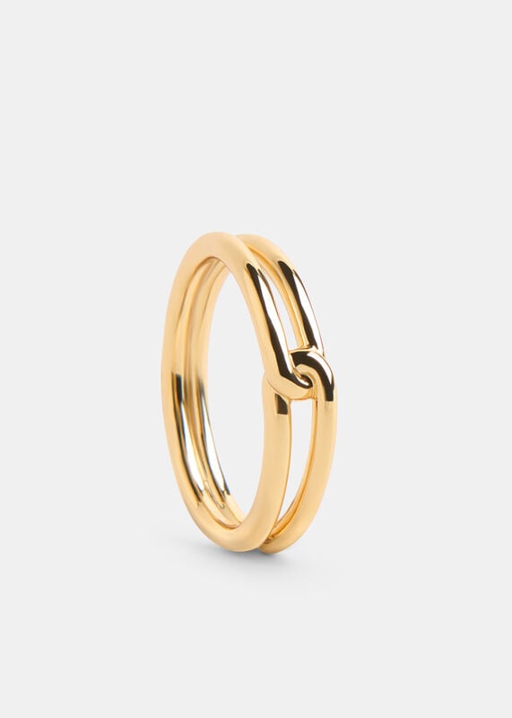 Gold Link Detail Ring