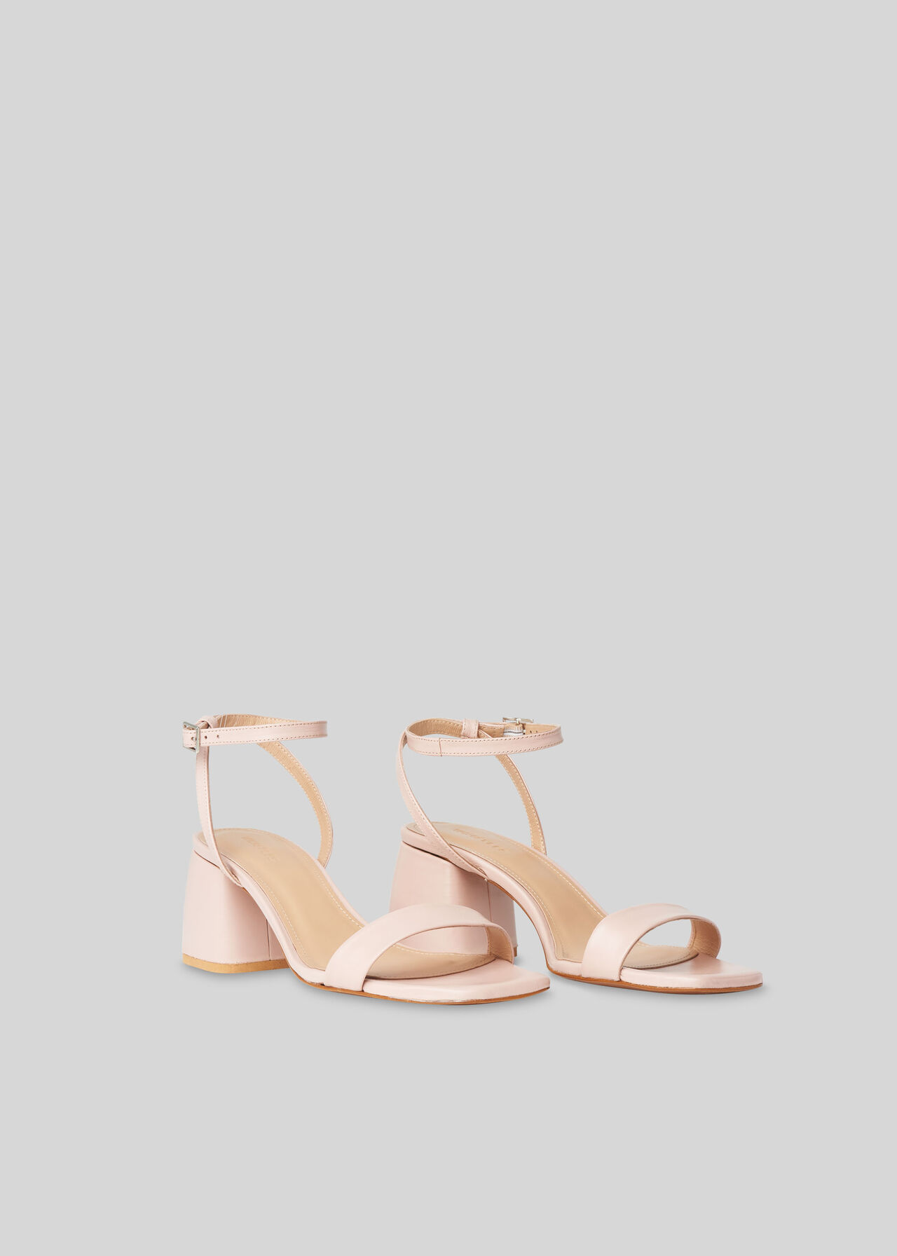 Hale Block Heel Sandal Pale Pink