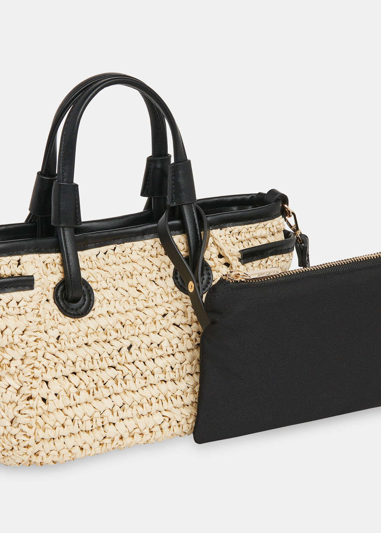 Aylin Mini Straw Tote Bag