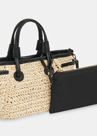 Aylin Mini Straw Tote Bag