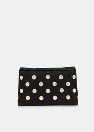 Fia Studded Foldtop Clutch Bag