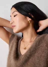 Curved Hoop Earring