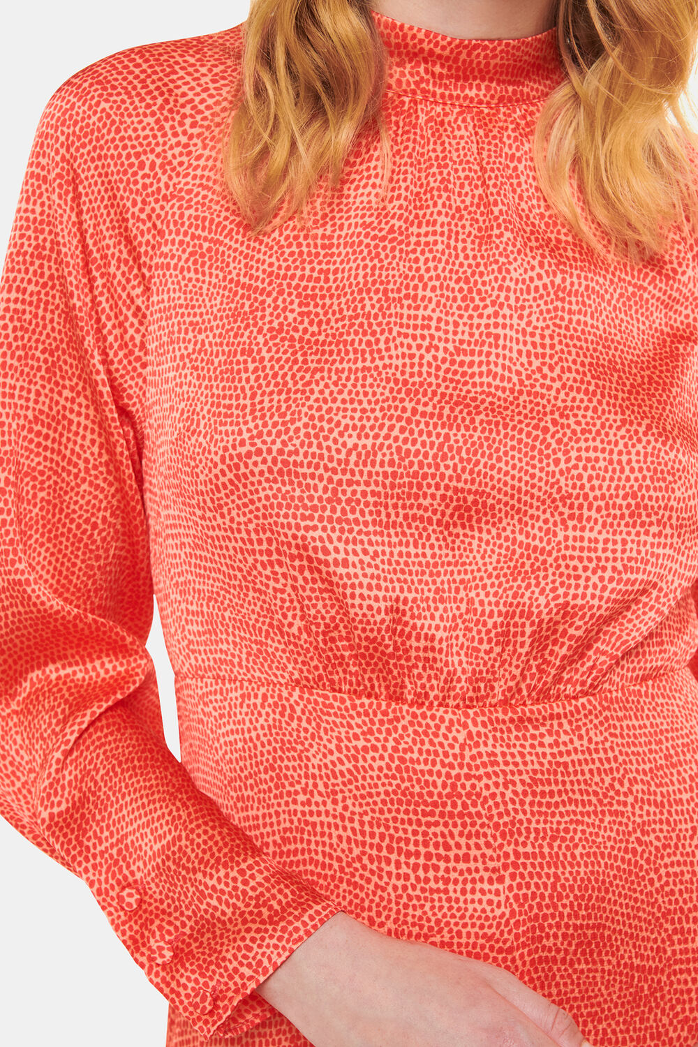 Pebble Spot Print Midi Dress