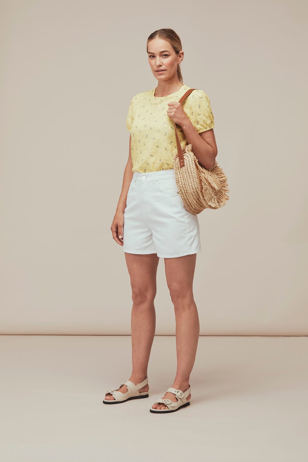 Puff Sleeve Forget Me Not Tee