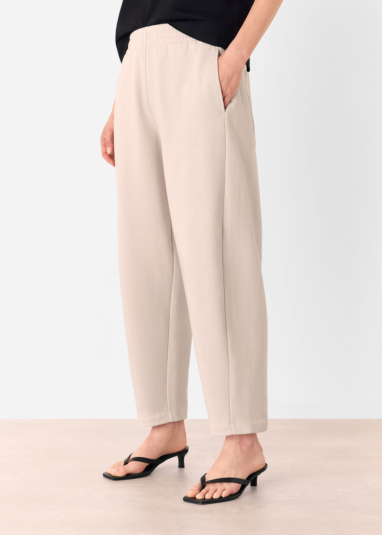 Barrel Leg Jersey Jogger
