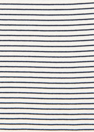 Stripe High Neck Rib Tee