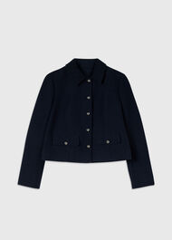 Cropped Boucle Jacket