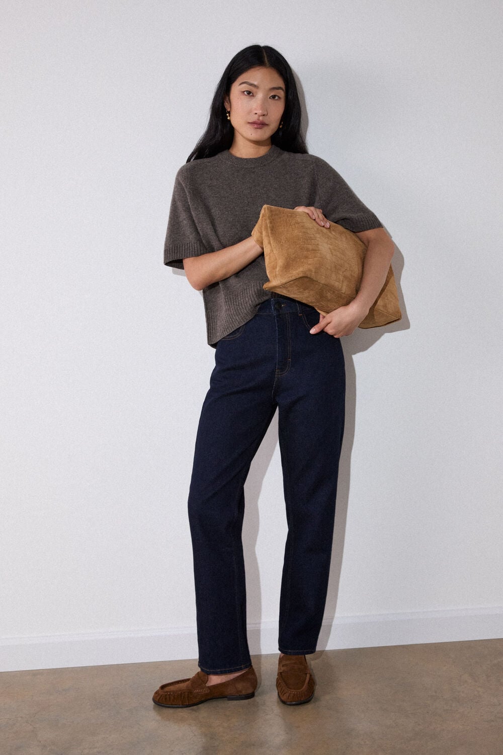 Stretch Stovepipe Leg Jean