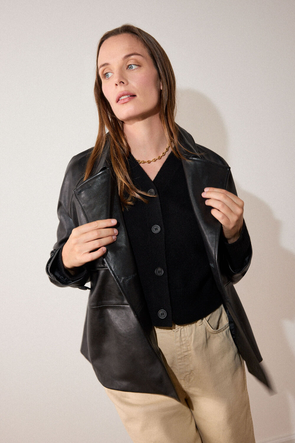 Cashmere Button Cardigan