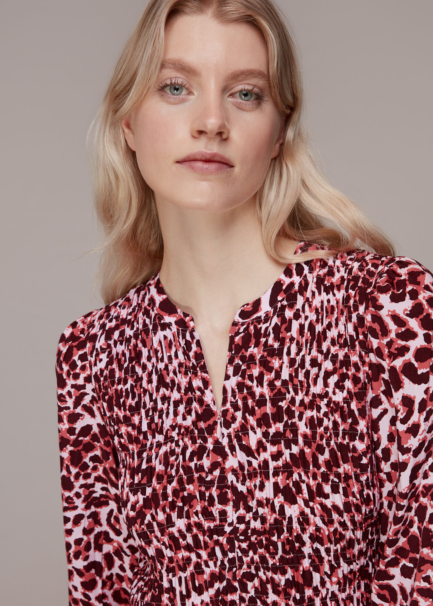 Whistles abstract new arrivals animal print dress