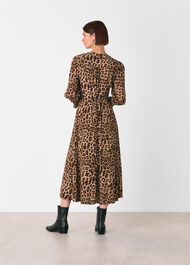 Jungle Cheetah Shirred Dress