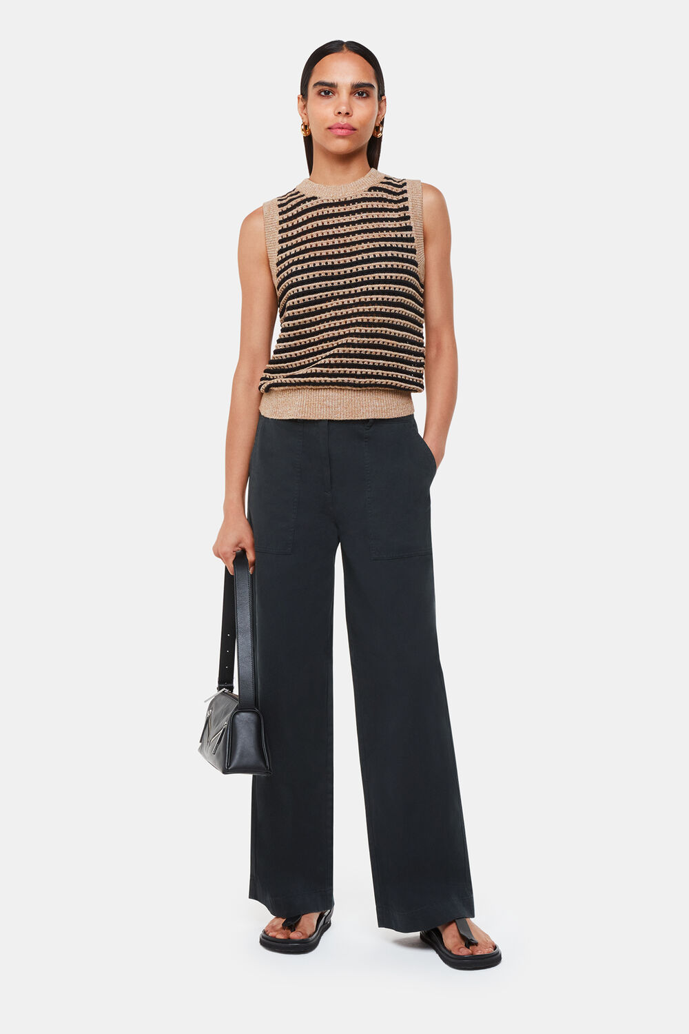 Washed Black Ruth Relaxed Leg Trouser