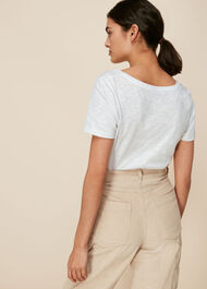 Sophie V Neck Cotton Tshirt