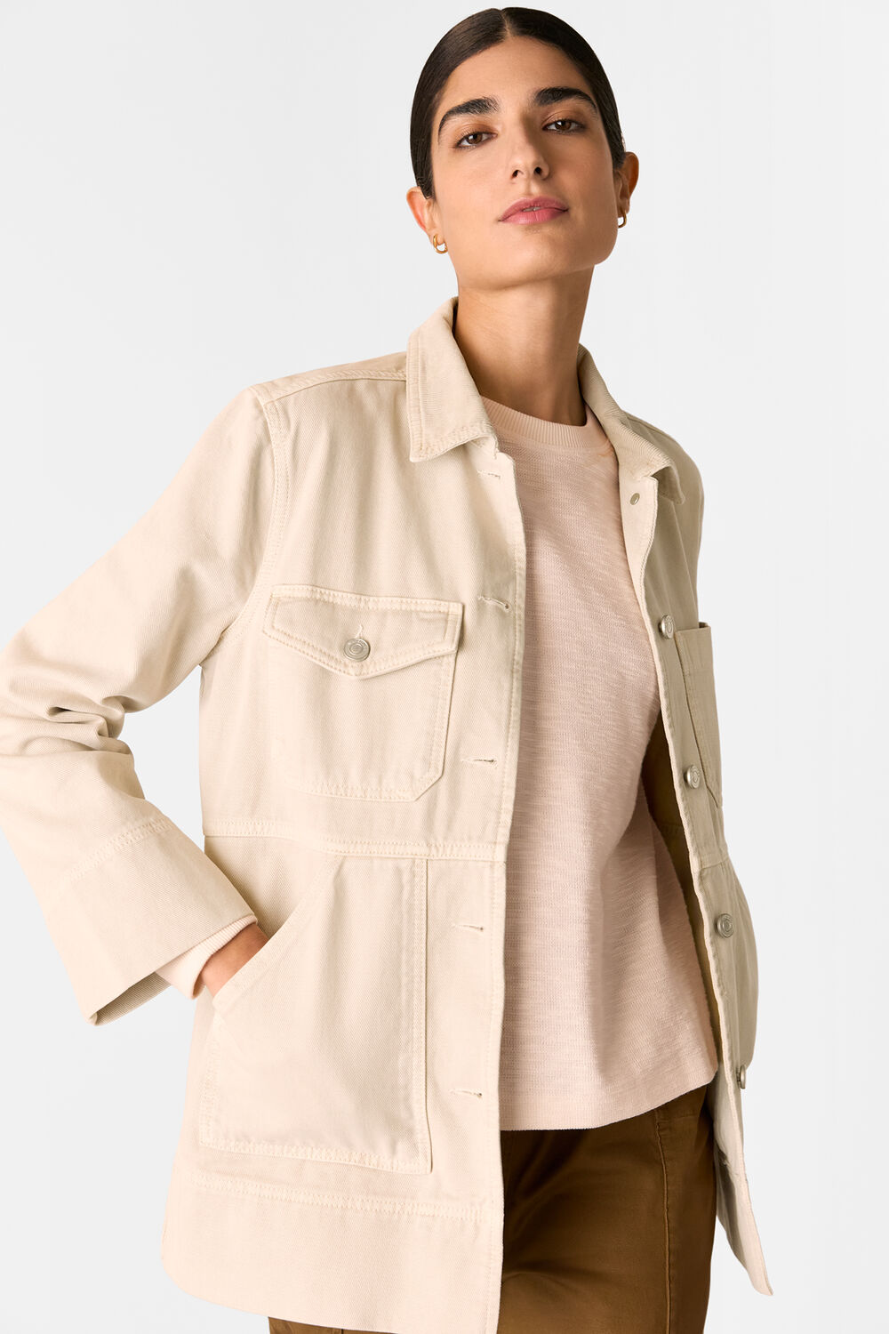 Neutral Jo Utility Jacket