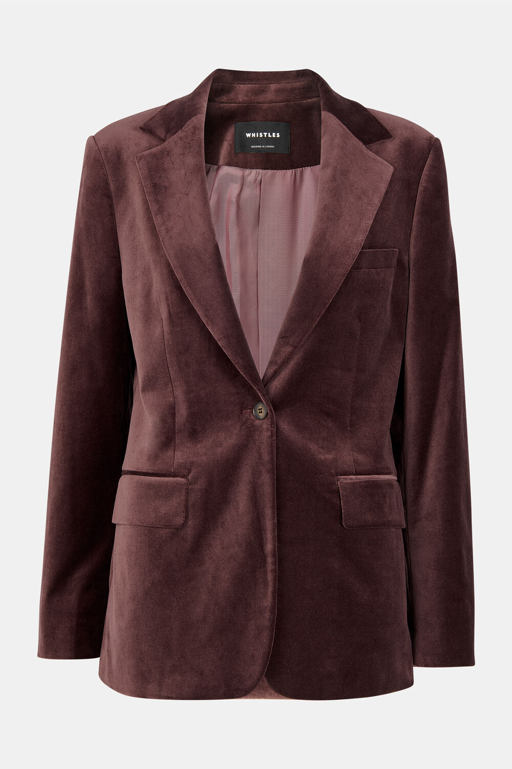 Cotton Velvet Tailored Blazer
