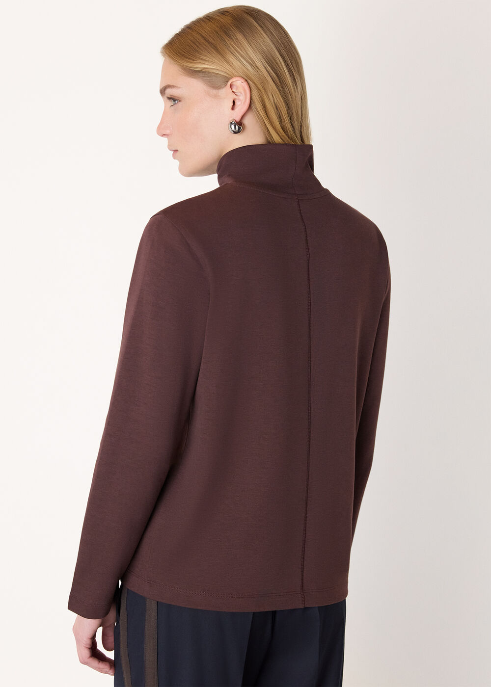 Long Sleeve Funnel Neck Jersey