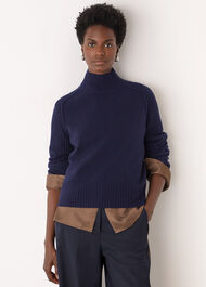 Wool Funnel Neck Knit