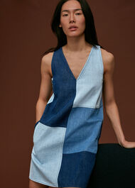 Patchwork Denim Dress