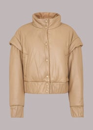 Finn Leather Puffer Jacket