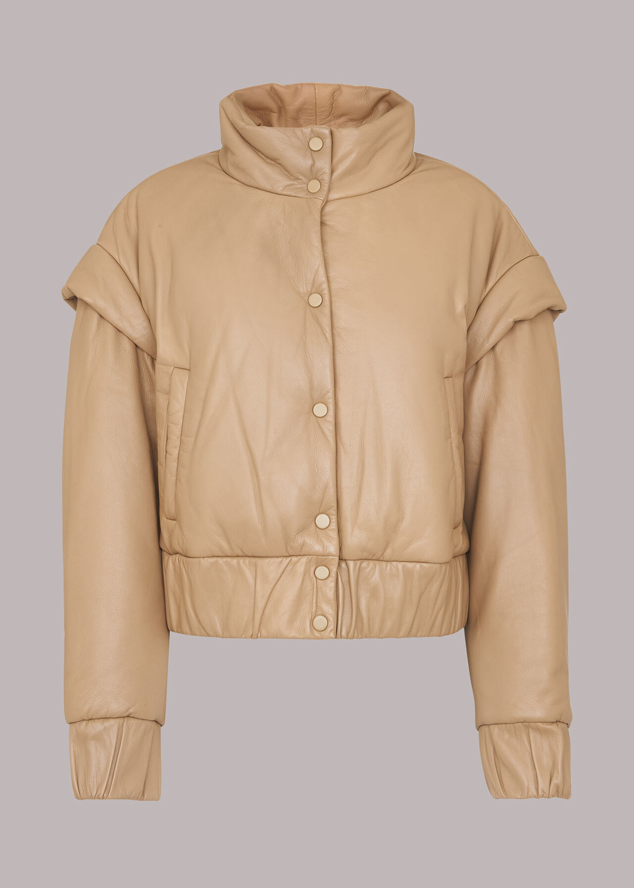 Finn Leather Puffer Jacket