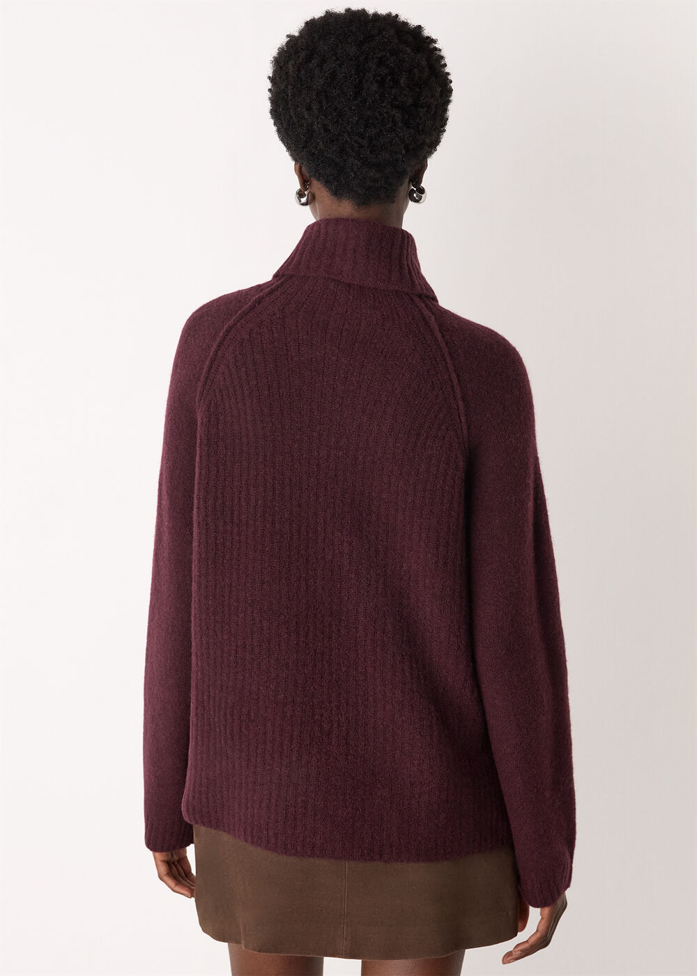 Roll Neck Wool Mix Jumper