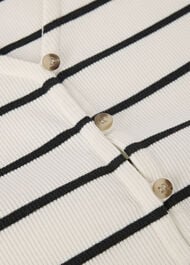Stripe Button Front Tank