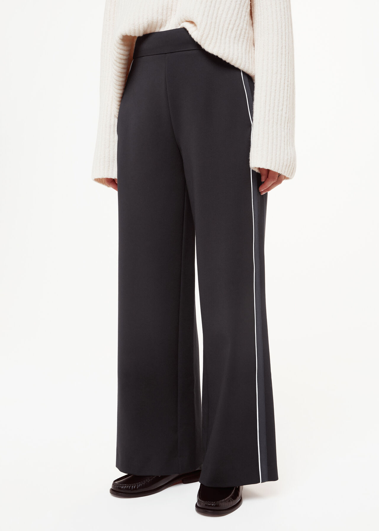 Petite Edie Side Stripe Ponte Trouser