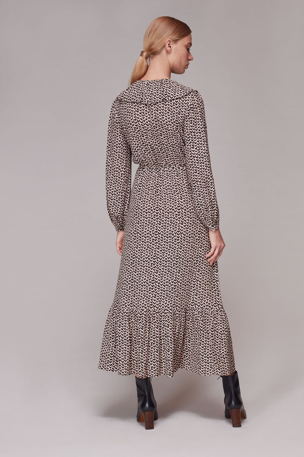 Abstract Heart Print Dress