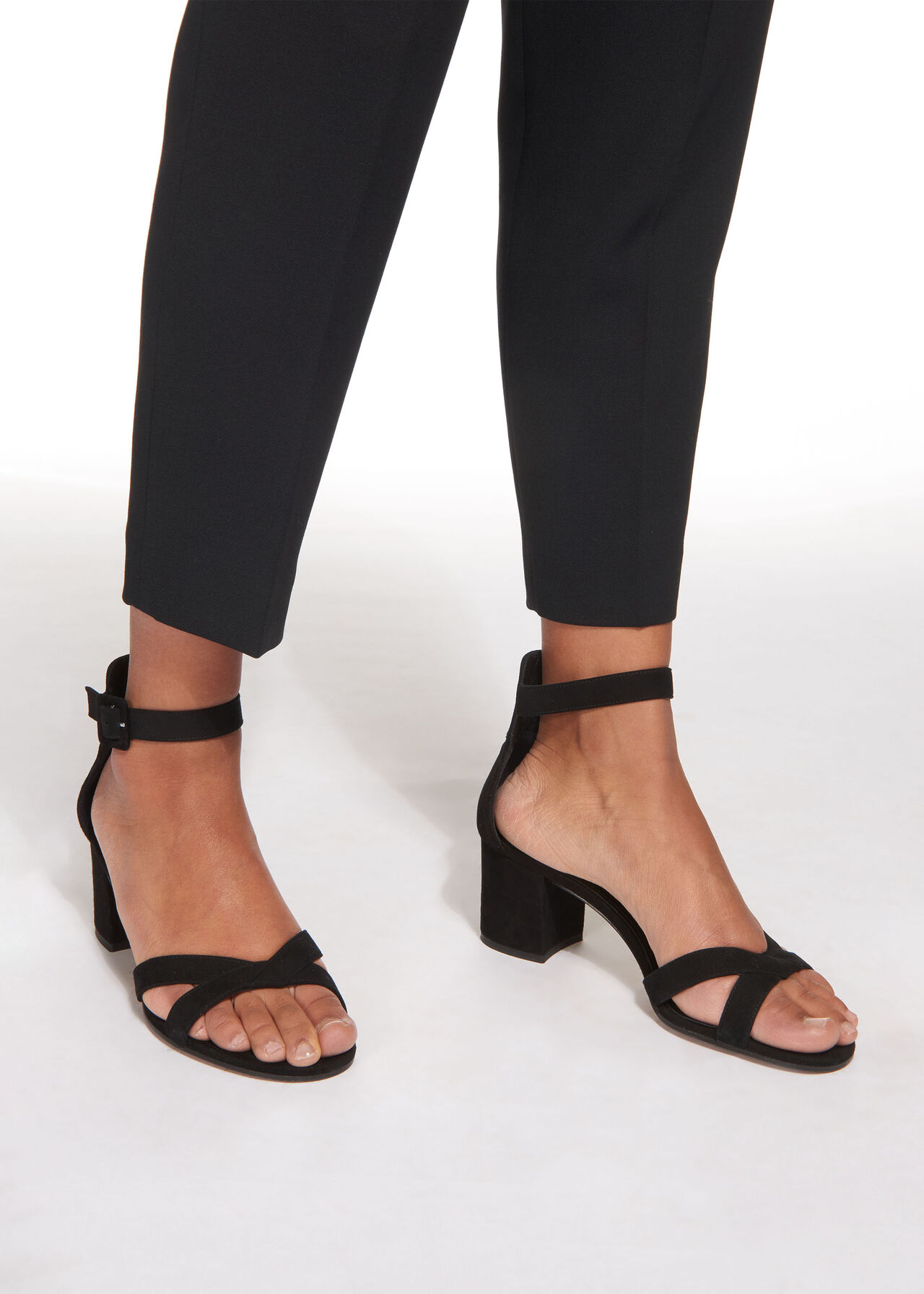 Marquis Block Heel Sandal Black Whistles Whistles