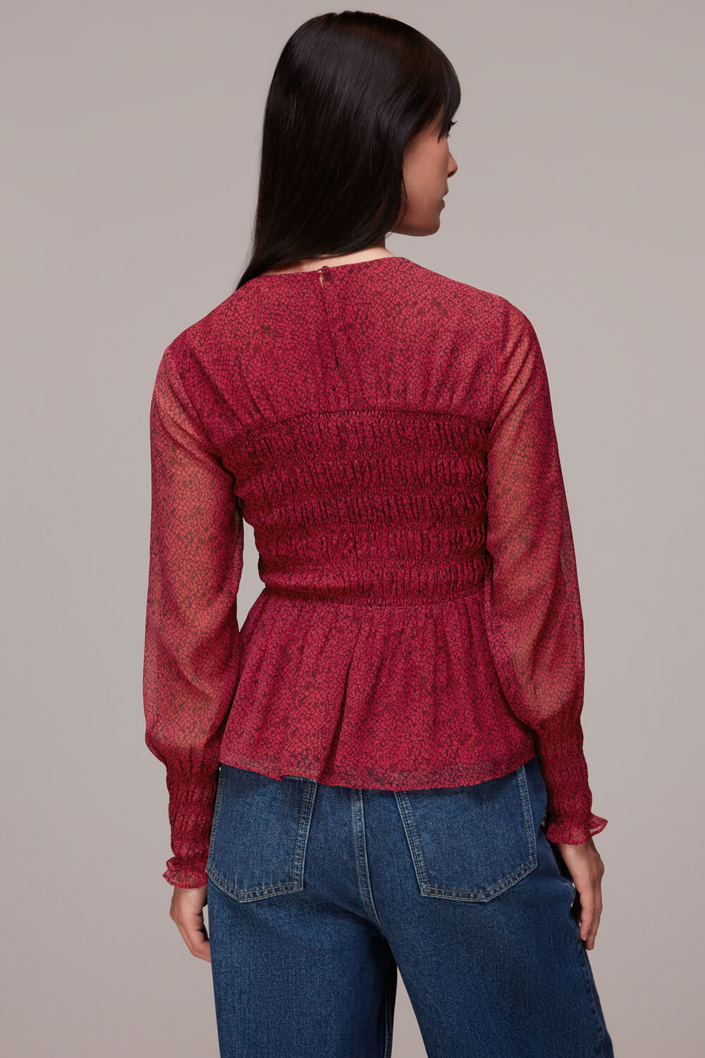 Pink Abstract Snake Rosanna Top