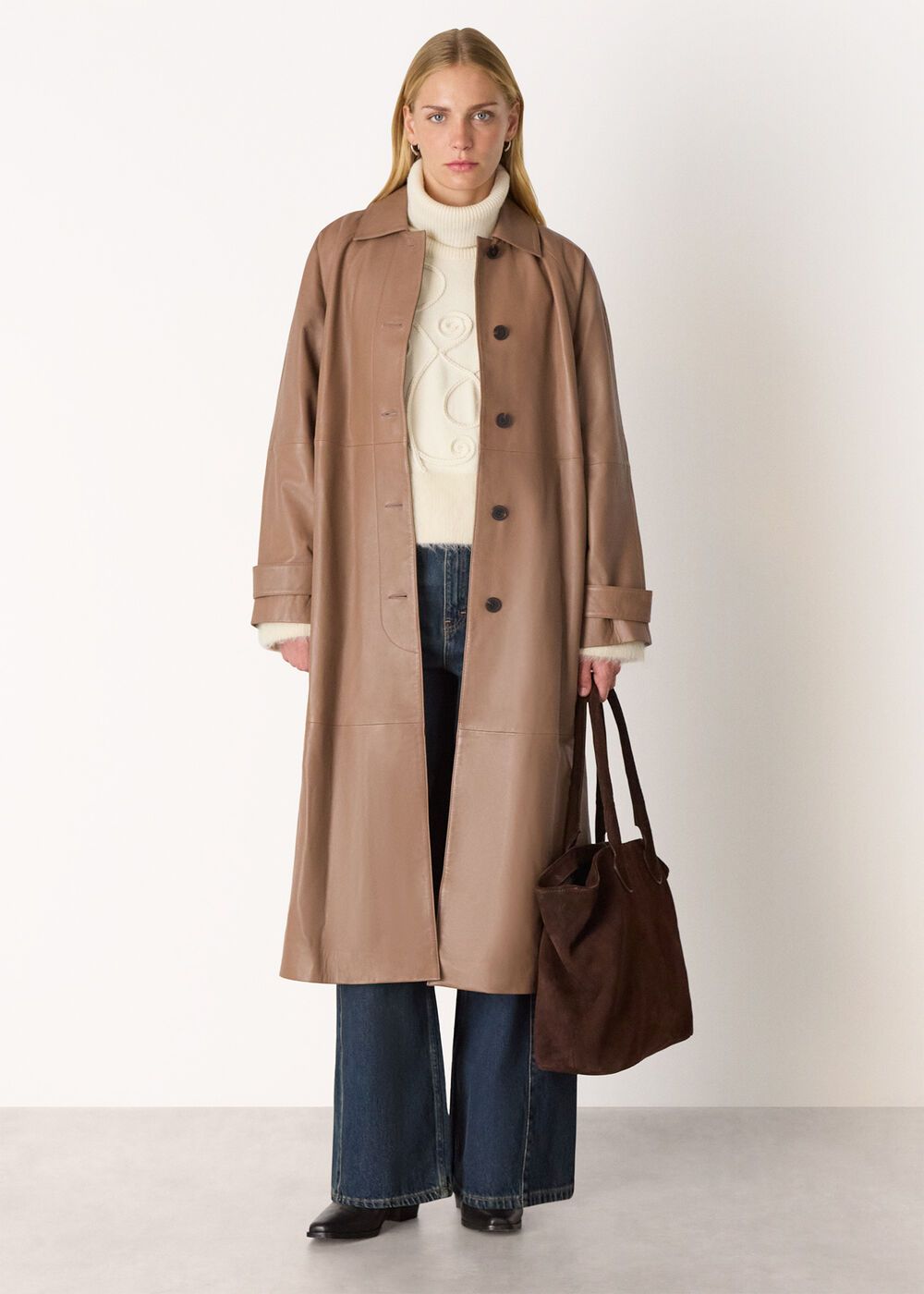 Leather Car Coat
