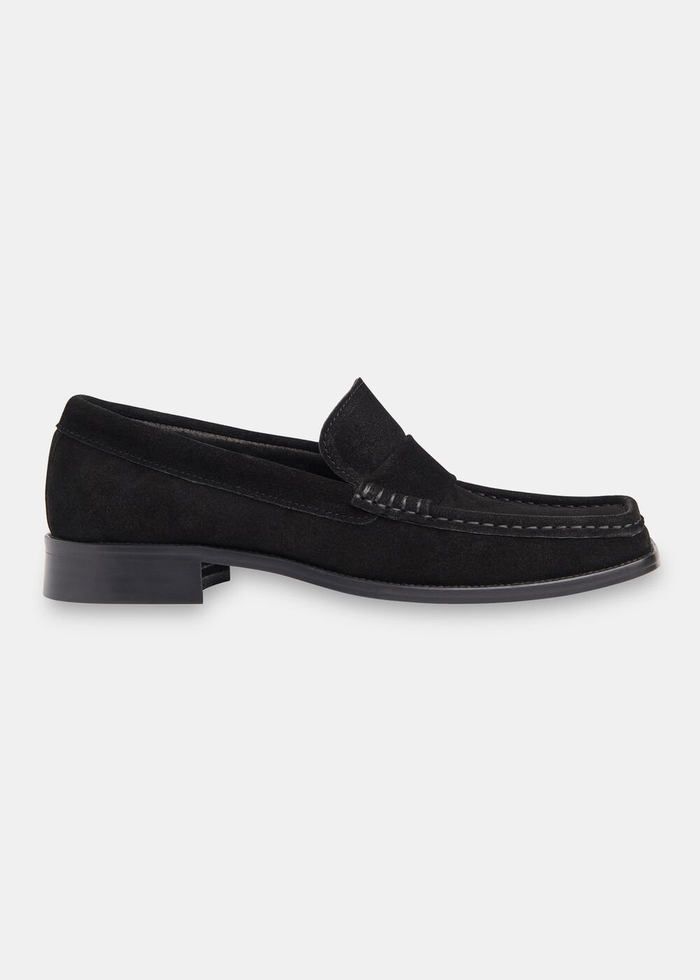 Mora Suede Square Toe Loafer