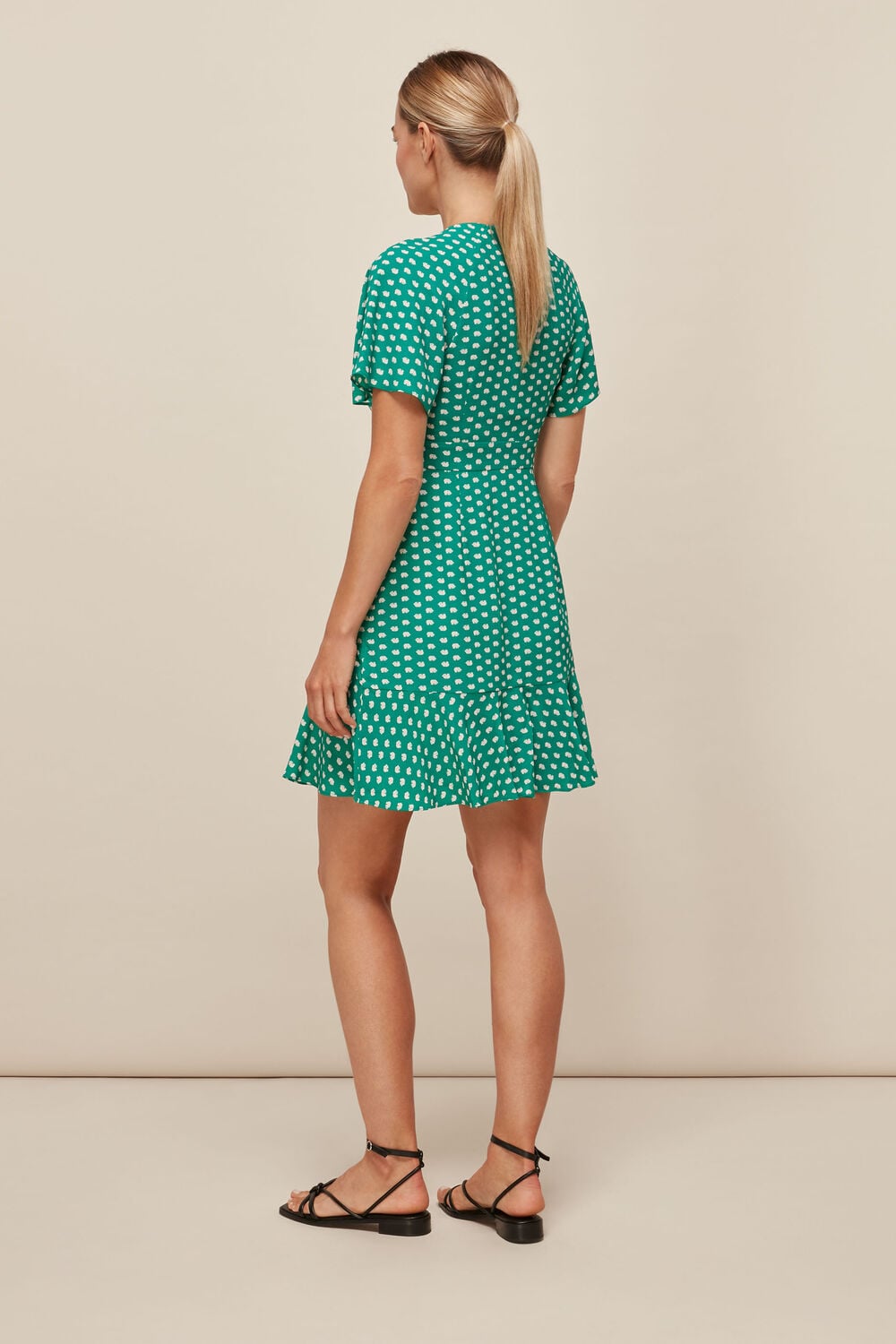 Elephant Print Dress Green/Multi