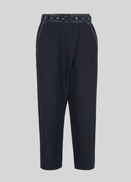 May Belted Trouser Navy