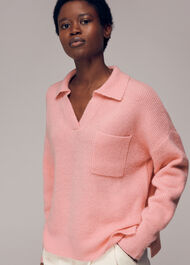 Rib Collar Sweater