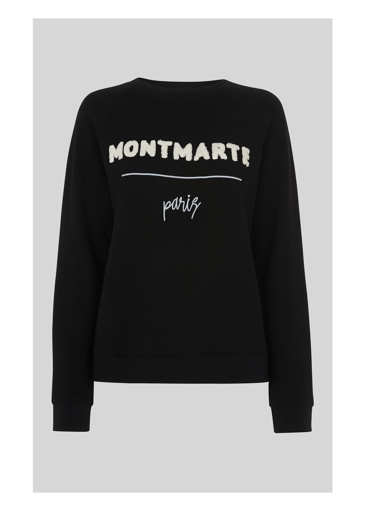 Black/Multi Montmartre Sweatshirt WHISTLES Whistles ROW