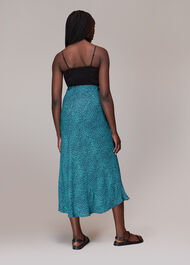 Daisy Wave Bias Cut Skirt
