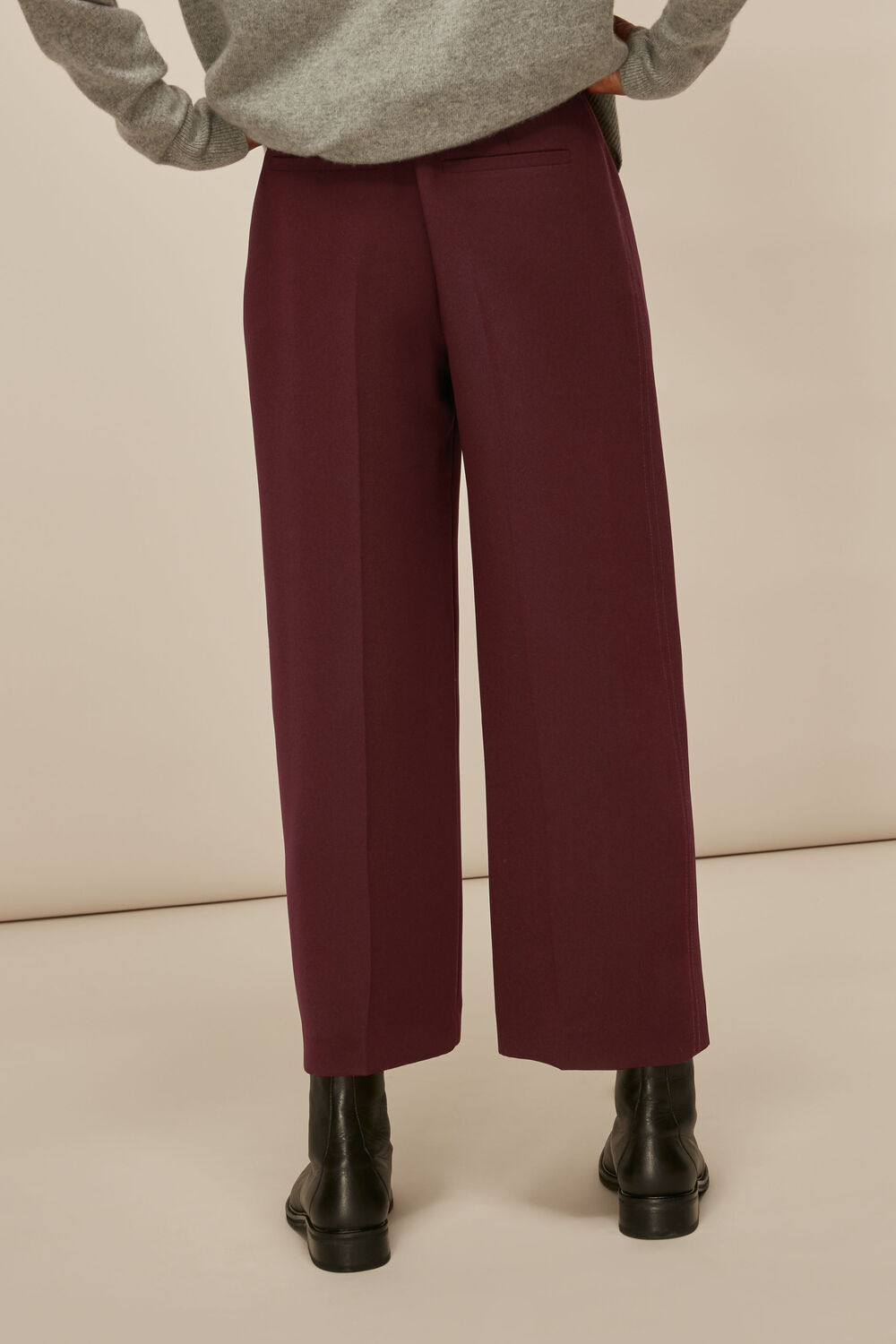 Wide Leg Crop Trouser