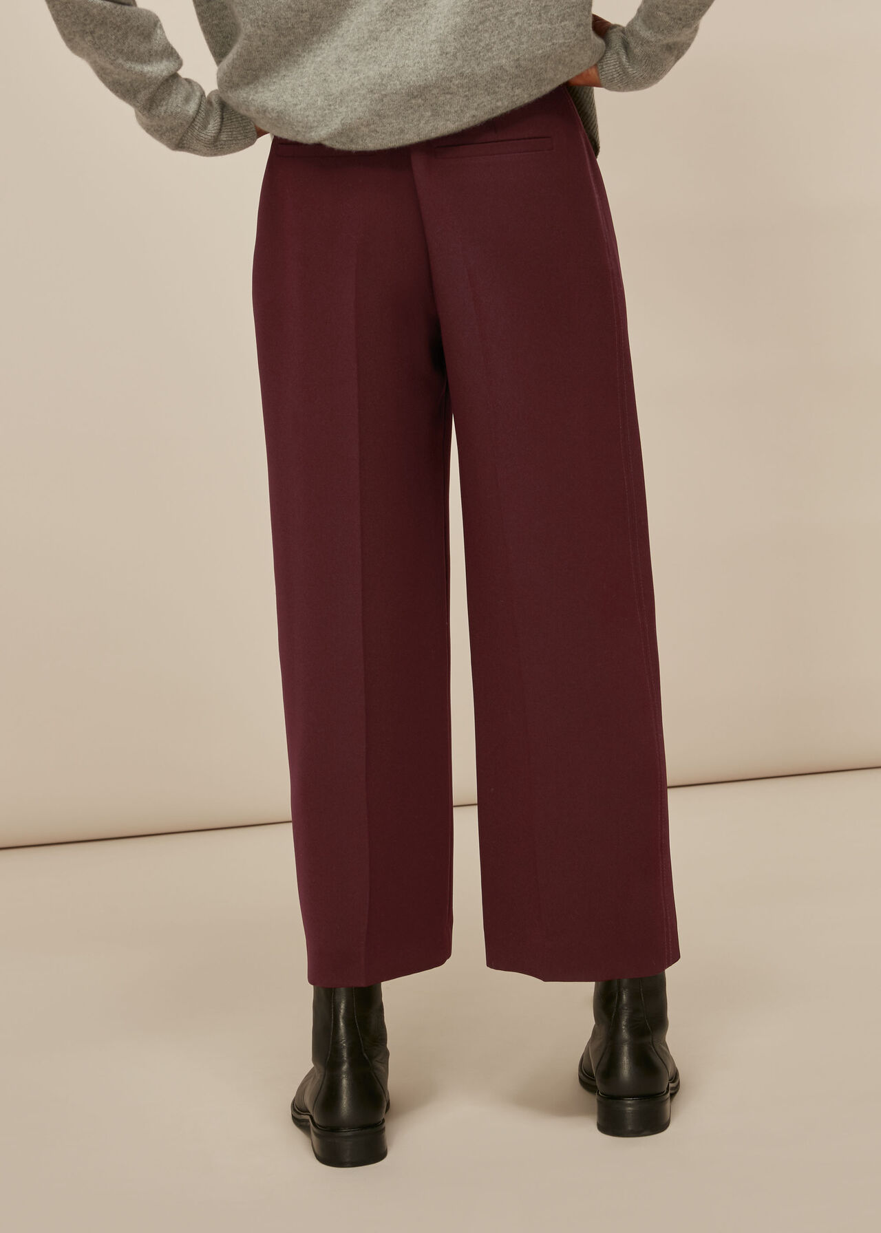 Wide Leg Crop Trouser