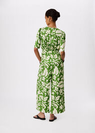 Floral Tie Waist Jumpsuit