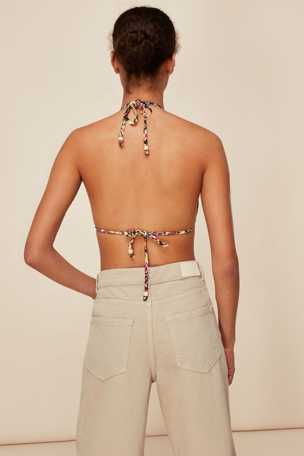 Batik Print Bikini Top
